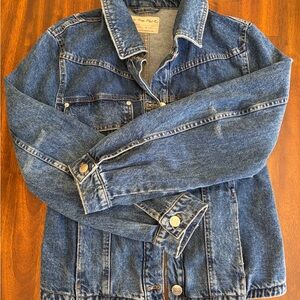 We The Free Curved Hem Denim Jacket